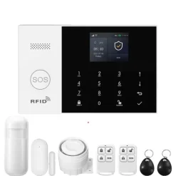 Discount Trådlöst Larm System, Smart Hem Kompatibilitet, Multifunktionella Varningar,EU-kontakt, 4G-A Hemlarmsystem