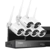 Trådlöst NVR CCTV-system, 5MP IP-kamera, Nattsyn, 1T, 8CH NVR 6 st Kits