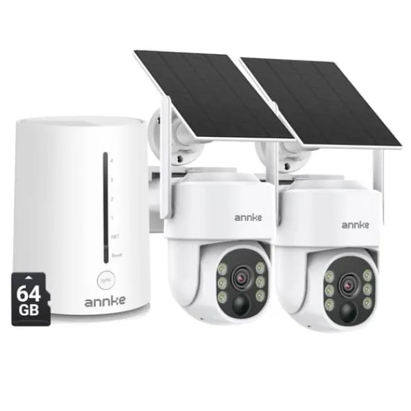 Best Trådlöst säkerhetskamerasystem, 4MP upplösning, tvåvägsljud,Med 64GB SD-kort Säkerhetsmonitorer & Videokameror