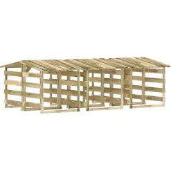 Träpergola med tak 6 delar - Dekorativ utomhuslösning | Storlek: 100x90x100 cm | Material: Impregnerad furu