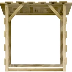 Träpergola med tak 6 delar - Dekorativ utomhuslösning | Storlek: 100x90x100 cm | Material: Impregnerad furu
