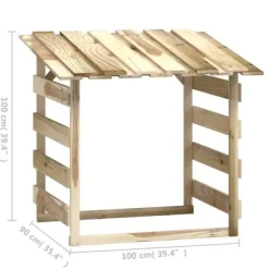 Träpergola med tak 6 delar - Dekorativ utomhuslösning | Storlek: 100x90x100 cm | Material: Impregnerad furu