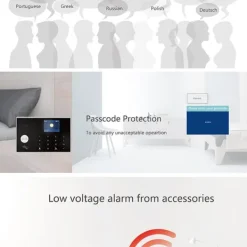 Online Tuya trådlöst WiFi+GSM larmsystem Hemlarmsystem