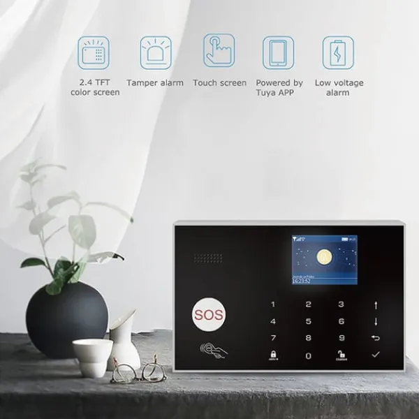 Online Tuya trådlöst WiFi+GSM larmsystem Hemlarmsystem