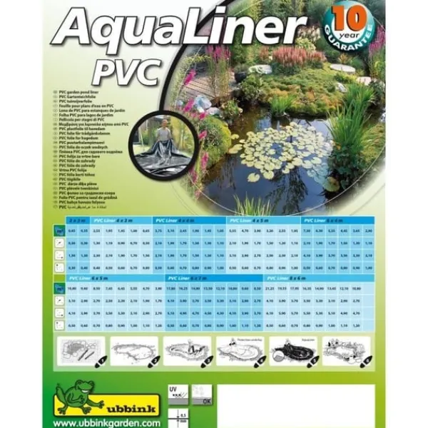 Ubbink AquaLiner dammfolie 4 x 5 m PVC 0,5 mm 1331950 403734