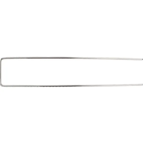 U-formade galvaniserade trädgårdsstakar - 100 pack - 3 mm tjocklek