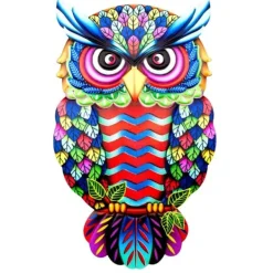 Uggla Väggdekor Trädgård prydnad 26x16x1cm - 2
