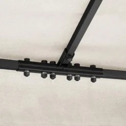Best Uniprodo - Trädgårdspaviljong - 3 x 4 m - 160 g/m² - Gräddfärgad Tält & Lusthus