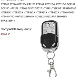 Universell fjärrkontroll - 3-pack - 433 MHz - 4 knappar - Signalduplicator Skjul, Garage & Carports