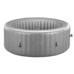 Uppblåsbar Bubbelpool, 6-8 Personer Kapacitet, 2400x660mm, Bärbar Utomhusspa, Lätt att montera