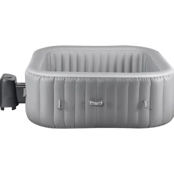 Uppblåsbar Bubbelpool, 4-6 Personer, 1850x660mm, Kvadratisk, Bärbar Utomhusspa