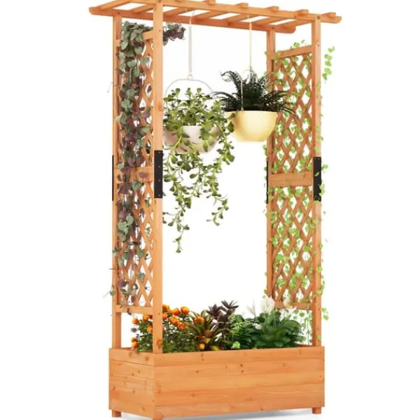 Best Upphöjd odlingsbädd, 201×44×114 cm, Orange Valvbågar, Spaljéer, Bersåer & Pergolor