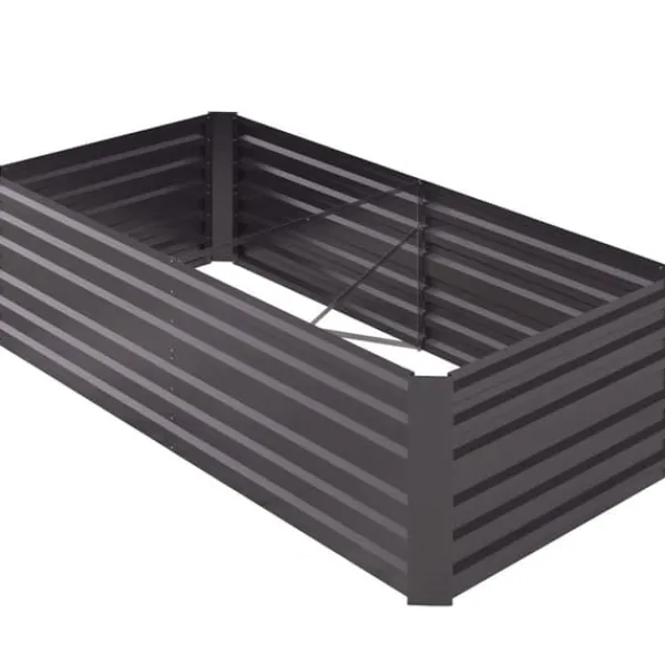 Sale Upphöjd odlingsbädd, 180x90x59 cm, Mörkgrå Planteringsbänkar
