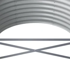 Upphöjd odlingslåda i pulverlackerat stål | Storlek: 620x80x36 cm | Färg: Brun Planteringsbänkar