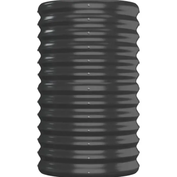 Discount Upphöjd odlingslåda i pulverlackerat stål - Trädgårdsbänk | Färg: Antracit | Storlek: 152x40x68 cm Planteringsbänkar