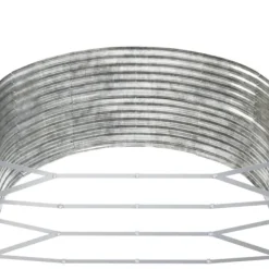 Sale Upphöjd odlingslåda i pulverlackerat stål | Färg: Silver | Storlek: 447x140x68 cm Planteringsbänkar
