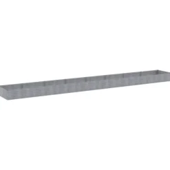 Upphöjd odlingslåda i rosttrögt stål - Hållbar växtlåda | Storlek: 770x100x36 cm | Färg: Brunt