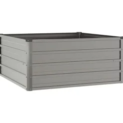 Sale Upphöjd odlingslåda i rosttrögt stål - Hållbar trädgårdslösning | Storlek: 100x100x45 cm | Färg: Brunt Krukor & Växtbehållare