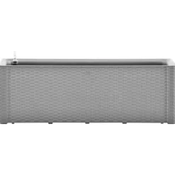 Best Upphöjd odlingslåda med självbevattning grå 100x43x33 cm Krukor & Växtbehållare