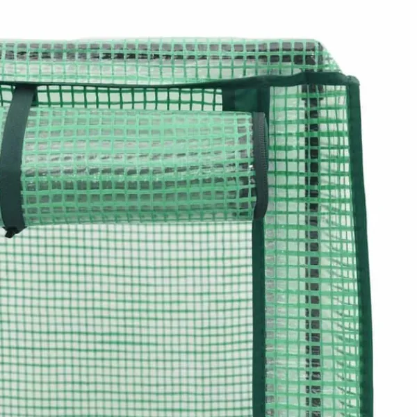 Upphöjd odlingslåda med växthusöverdrag - Rottinglook | Storlek: 160x40x123 cm