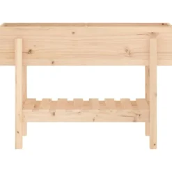 Upphöjd odlingslåda på ben i massiv furu | Storlek: 101x30x69 cm | Färg: Naturlig träfinish Planteringsbänkar