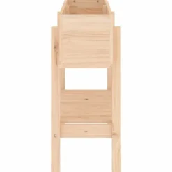 Upphöjd odlingslåda på ben i massiv furu | Storlek: 101x30x69 cm | Färg: Naturlig träfinish Planteringsbänkar