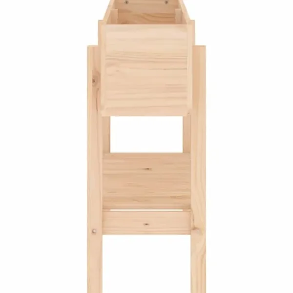 Upphöjd odlingslåda på ben i massiv furu | Storlek: 101x30x69 cm | Färg: Naturlig träfinish Planteringsbänkar