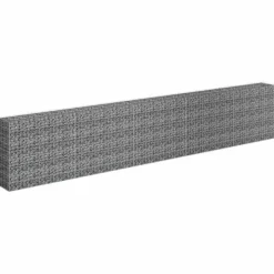 Discount Upphöjd planteringsgabion i galvaniserat stål - Stabil växtbädd | Storlek: 450x30x90 cm Planteringsbänkar