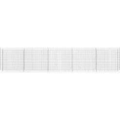 Discount Upphöjd planteringsgabion i galvaniserat stål - Stabil växtbädd | Storlek: 450x30x90 cm Planteringsbänkar
