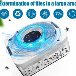 Online uppladdningsbar elektrisk flugfälla med USB-gränssnitt, effektiv hushållsflugfälla för kök, trädgård Skadedjursfällor