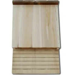 Uppsättning av fladdermushus i trä - Ekologiska bostäder för fladdermöss | Storlek: 22x12x34 cm | Antal: 4 st