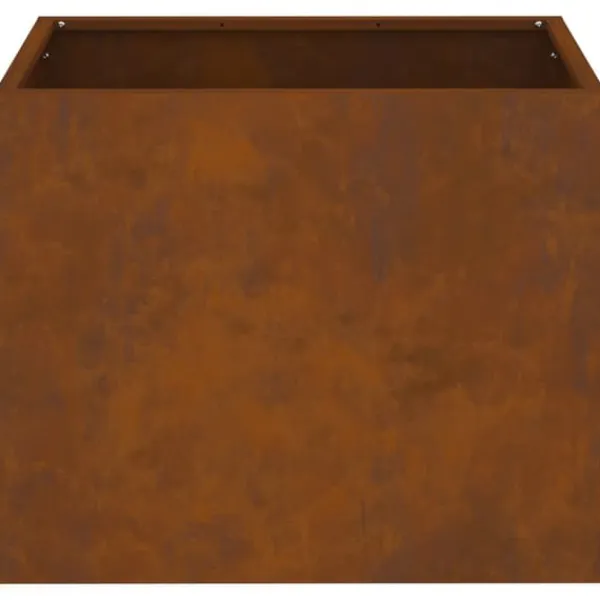 Clearance Urbana Trädgårdsplanterare i Väderbiten Stål | Storlek: 50x32x40 cm | Färg: Brun Krukor & Växtbehållare