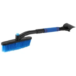 Hot Utdragbar blå bilsnöborste isskrapa - 2-i-1 multifunktion för SUV-lastbil (55-70 cm) Snöborttagning