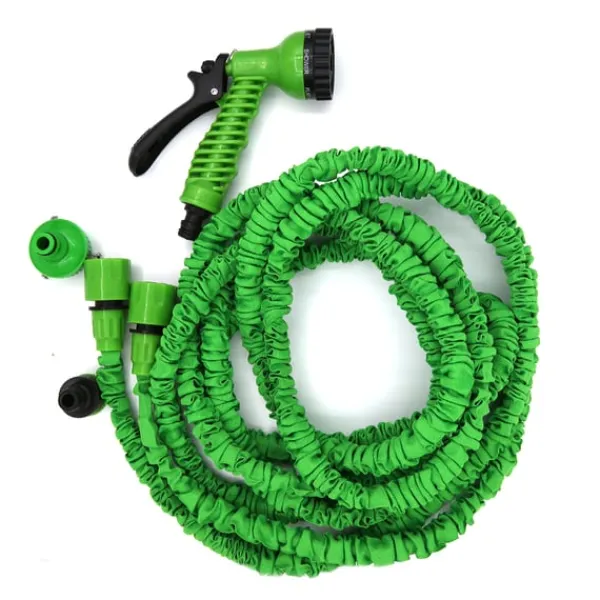 Utdragbar Vattenslang med Munstycke, 5-15 meter