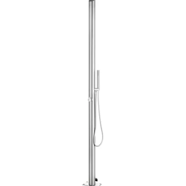 vidaXL Utedusch 220 cm rostfritt stål
