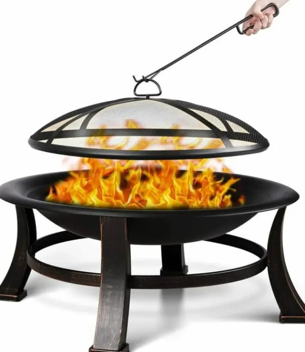 Clearance Utomhus eldstäder, BBQ-grill, matlagningsgaller Öppna Spisar