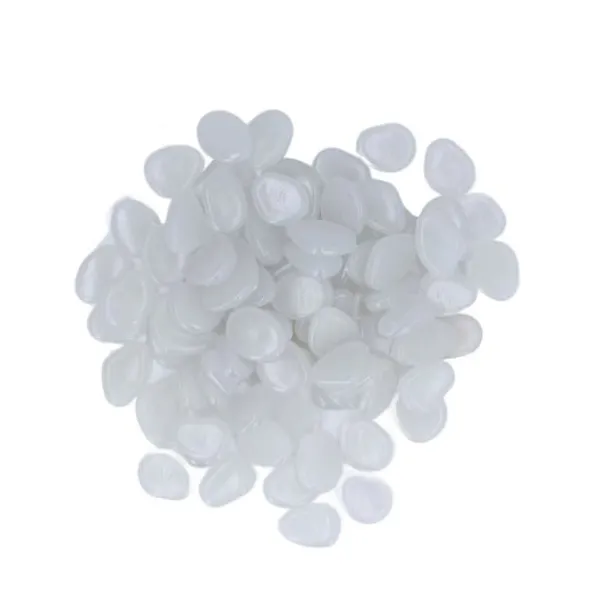 New Utomhus självlysande stenar Färgglada fluorescerande självlysande småsten för mörk trädgård Gårdväg Trädgårdsleder 200 / väska Vit Trädgårdsstenar & Klivstenar