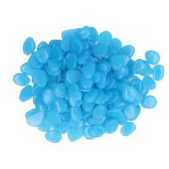 Discount Utomhus självlysande stenar Färgglada fluorescerande lysande småsten för mörk trädgård Gårdväg Trädgårdsstigar 100 / påse mörkblå Trädgårdsstenar & Klivstenar