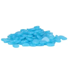 Discount Utomhus självlysande stenar Färgglada fluorescerande lysande småsten för mörk trädgård Gårdväg Trädgårdsstigar 100 / påse mörkblå Trädgårdsstenar & Klivstenar