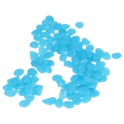 Discount Utomhus självlysande stenar Färgglada fluorescerande lysande småsten för mörk trädgård Gårdväg Trädgårdsstigar 100 / påse mörkblå Trädgårdsstenar & Klivstenar