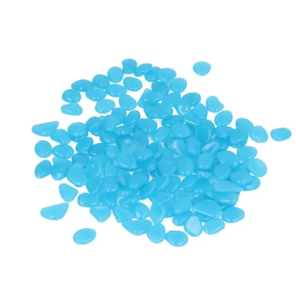 Discount Utomhus självlysande stenar Färgglada fluorescerande lysande småsten för mörk trädgård Gårdväg Trädgårdsstigar 100 / påse mörkblå Trädgårdsstenar & Klivstenar