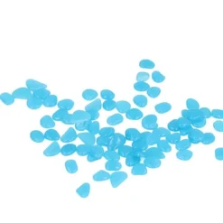 Discount Utomhus självlysande stenar Färgglada fluorescerande lysande småsten för mörk trädgård Gårdväg Trädgårdsstigar 100 / påse mörkblå Trädgårdsstenar & Klivstenar