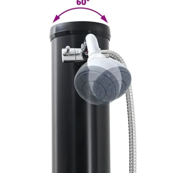 Utomhus Soldusch med Handhållet Duschhuvud | Höjd: 217 cm | Volym: 20 L