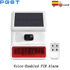 Clearance Utomhusalarm Siren, Solenergi, Trådlös Kompatibilitet,Röstversion Säkerhetslampor