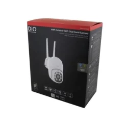 Best Utomhuskameror - DIO CONNECTED HOME - Set om 2 - Roterande trådbunden dubbelband - 4MP Säkerhetsmonitorer & Videokameror