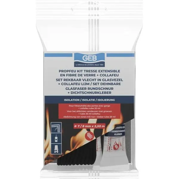 Utvidbart vävningskit i glasfiber + Collafeu-rör 50ml - GEB - PROPFEU - 8 mm x 2,5 m