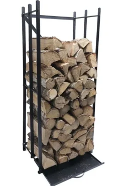 Vastbo Vedställ svart smide 49x114cm