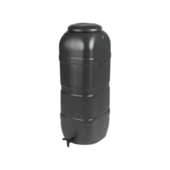 New Vattentank - STRATA - Slimine vattentunna - 100L - 36cm L x 32cm B x 96cm H - Svart Regntunnor