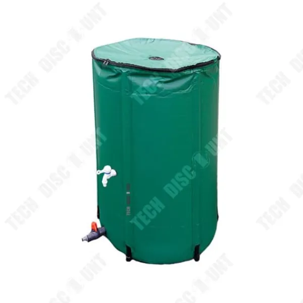 Vattentank - TD® - Hopfällbar 500L - Hållbar PVC - Grön färg - Multifunktionell