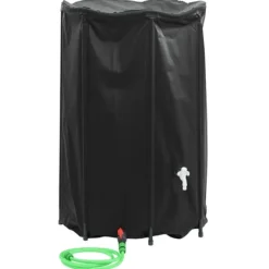 vidaXL Vattentank med kran vikbar 1000 L PVC